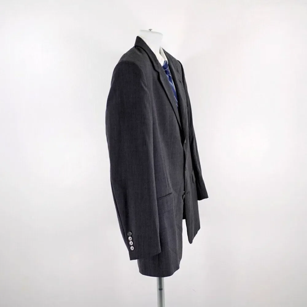 Hart Schaffner Marx‎ Wool Gray Honeycomb Check 3 Button Blazer 42R Or Slim 44R